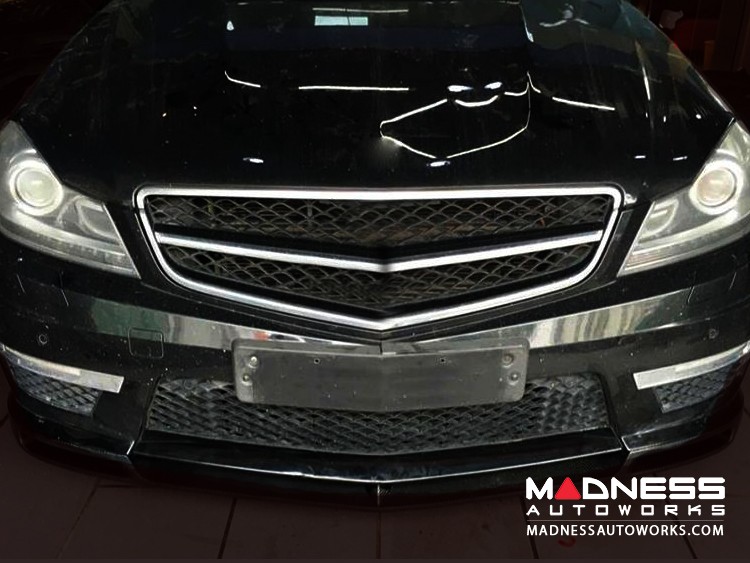 Mercedes-Benz W204 C63 AMG Front Bumper Lip - Carbon Fiber